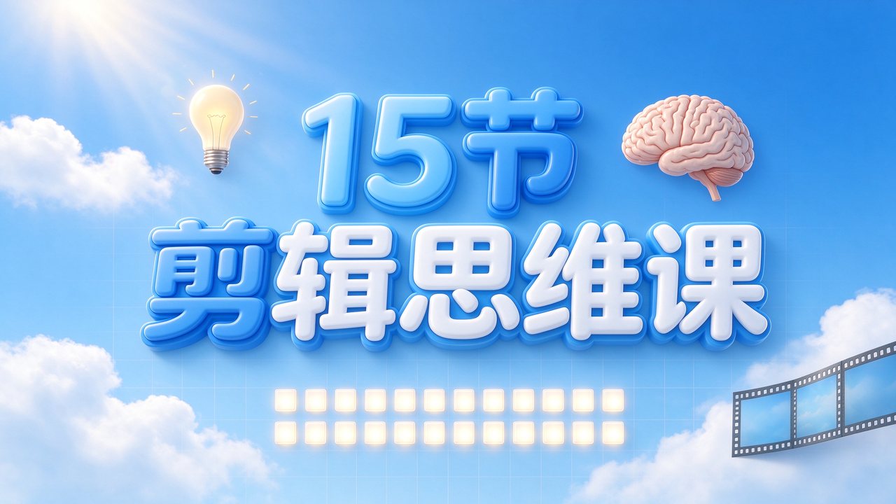 15节剪辑思维课，用剪辑思维反推拍摄开悟