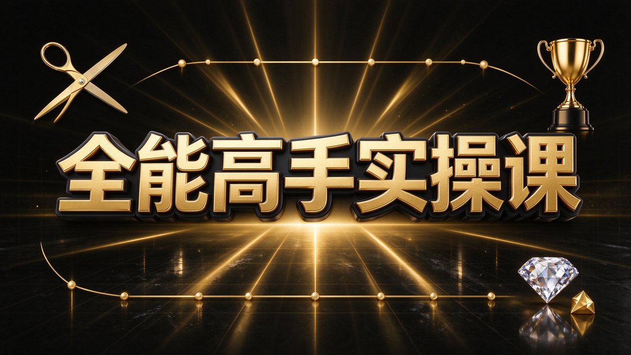 全能高手剪辑实操课(剪映教程)一套课带你玩转从剪辑到创收