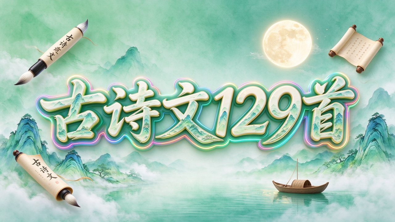 《一本》小学1-6年级必背古诗文，轻松掌握129首古诗词