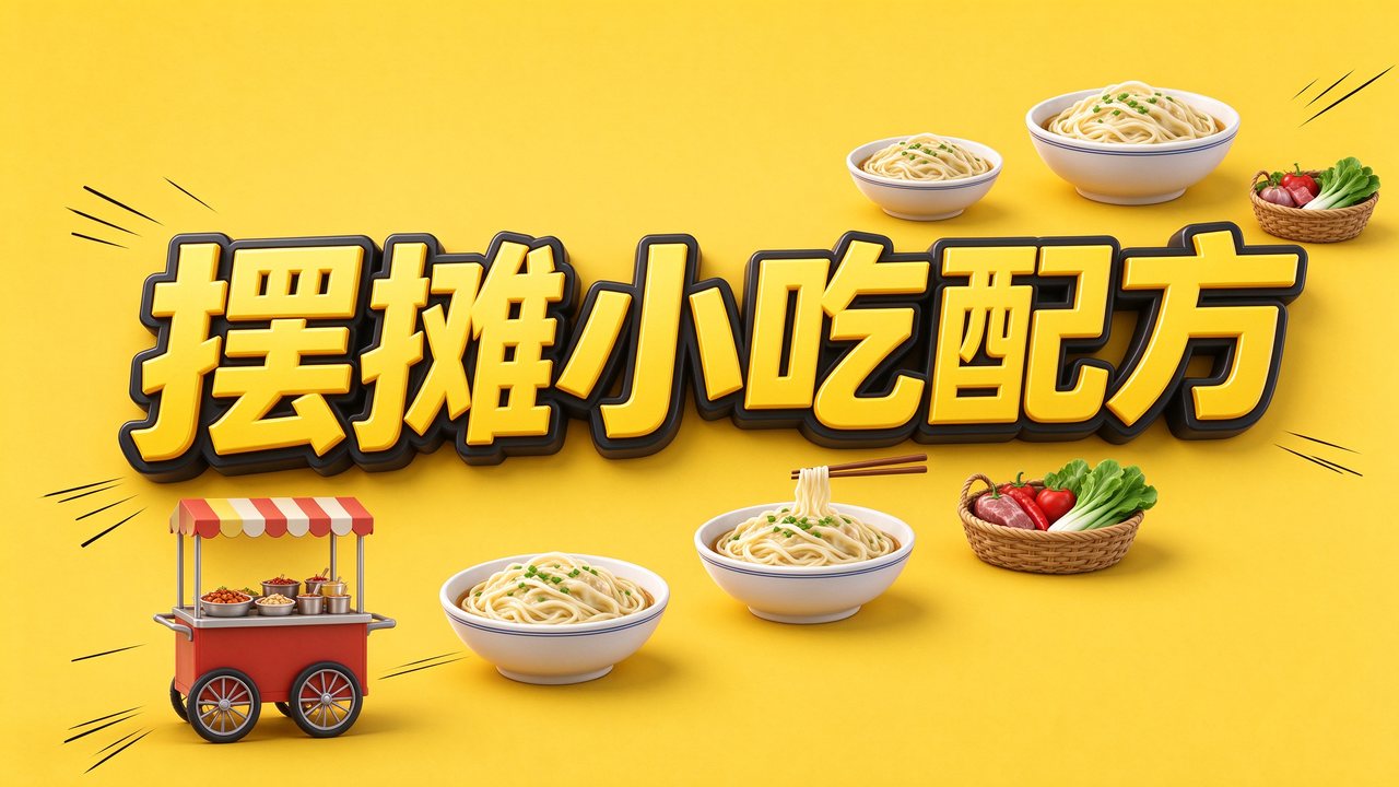 350种摆摊开店小吃技术配方(价值1988元)