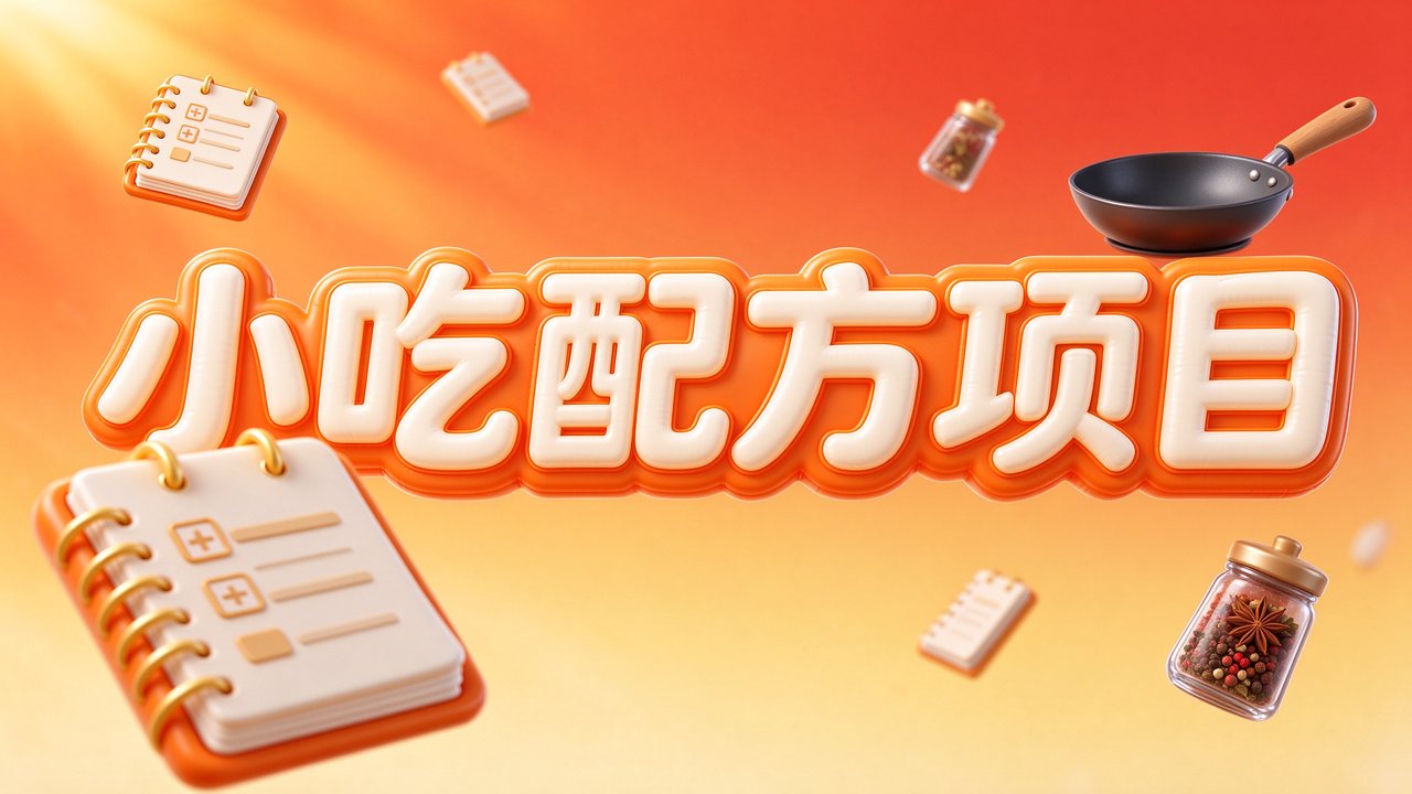 小红书最新小吃配方项目,独家秘诀手把手实操教学