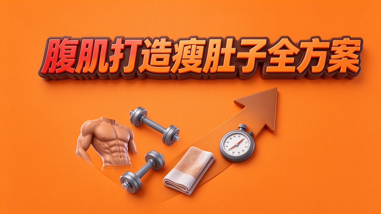 男性腹肌打造瘦肚子全方案