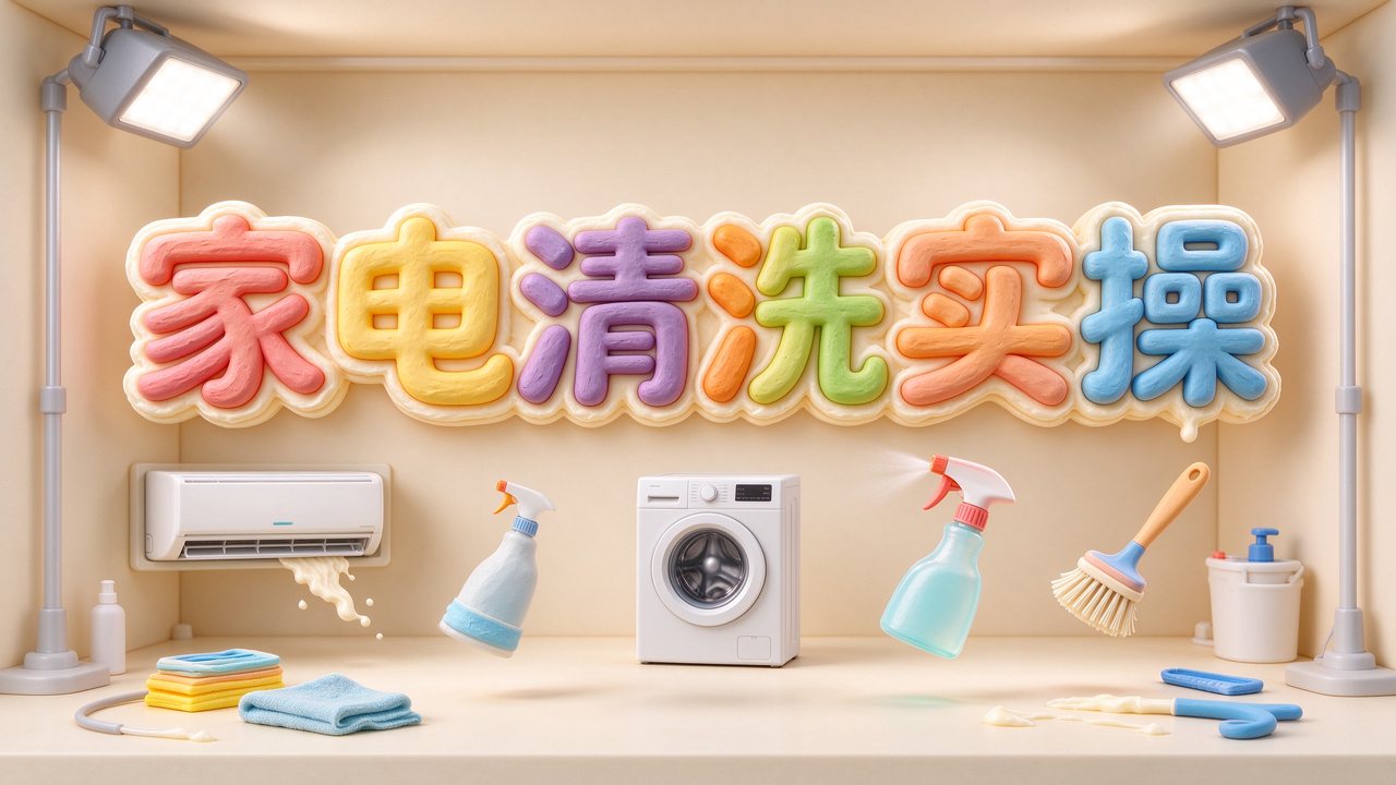洁道夫家电清洗教学视频(5集)