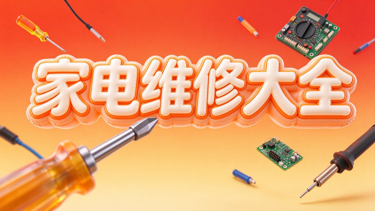 最全家电维修大全视频教程(23集)