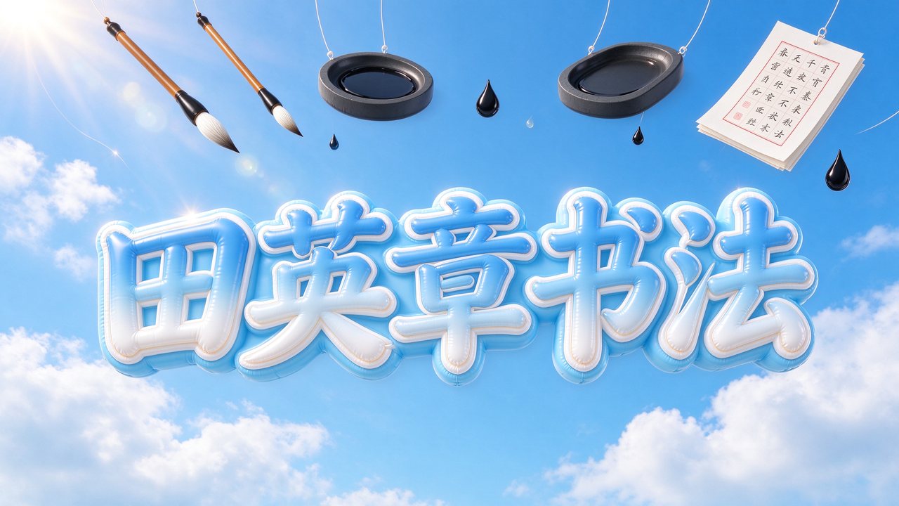 田英章硬笔+软笔书法字帖+视频教程(90集)